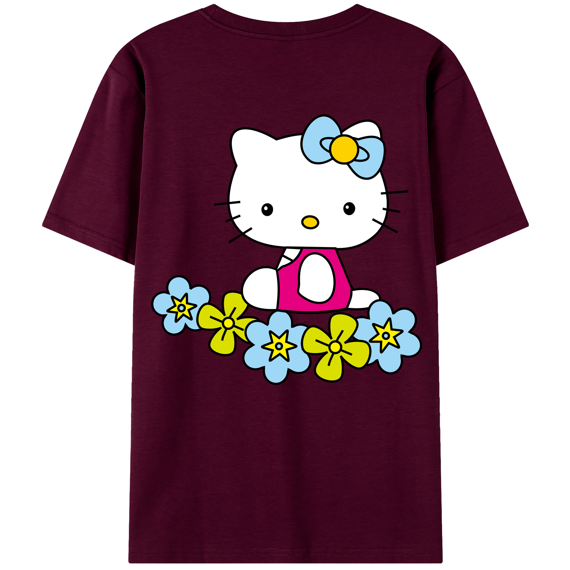 （画像用） Hello Kitty ハローキティ レディース半袖Tシャツ(バックプリント)